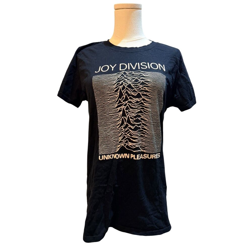 Joy Division Unknown Pleasures Tee Black fitted women's size Large